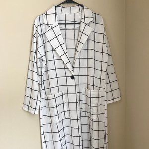 Black and White Long Jacket